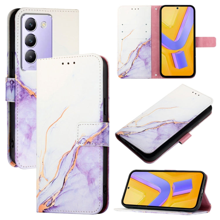 PT003 Marble Pattern Flip Leather Phone Case, For vivo iQOO Z9x, For vivo iQOO Z9 / iQOO Z9 Turbo, For vivo Y03 4G Global, For vivo Y100 IDN / Y200e, For vivo V30 / V30 Pro 5G Global, For vivo V30 Lite 5G Global, For vivo V29e 5G Global / Y200 5G Globa...