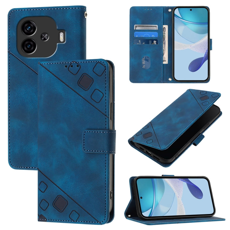 Skin Feel Embossed Leather Phone Case, For vivo Y28 4G, For vivo X100s 5G, For vivo Y38 5G, For vivo V30e 5G Global, For vivo iQOO Z9x, For vivo iQOO Z9 / iQOO Z9 Turbo 5G, For vivo Y17s 4G Global / Y28 5G India, For vivo Y03 4G Global