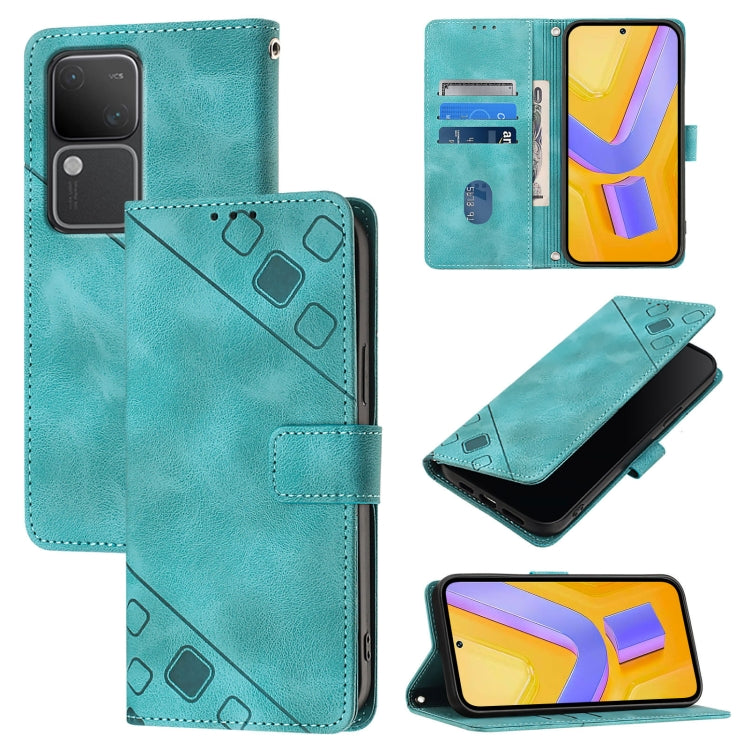 Skin Feel Embossed Leather Phone Case, For vivo Y100 5G IDN / Y200e 5G Global, For vivo V30 5G / V30 Pro 5G Global, For vivo V29e 5G Global / Y200 5G Global, For vivo X100 Pro, For vivo X100, For vivo V29 5G Global / V29 Pro                            ...