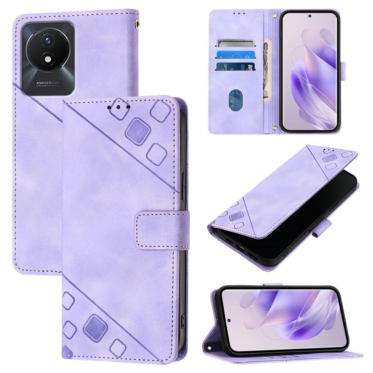 Skin Feel Embossed Leather Phone Case, For vivo Y100 5G IDN / Y200e 5G Global, For vivo V30 5G / V30 Pro 5G Global, For vivo V29e 5G Global / Y200 5G Global, For vivo X100 Pro, For vivo X100, For vivo V29 5G Global / V29 Pro                            ...