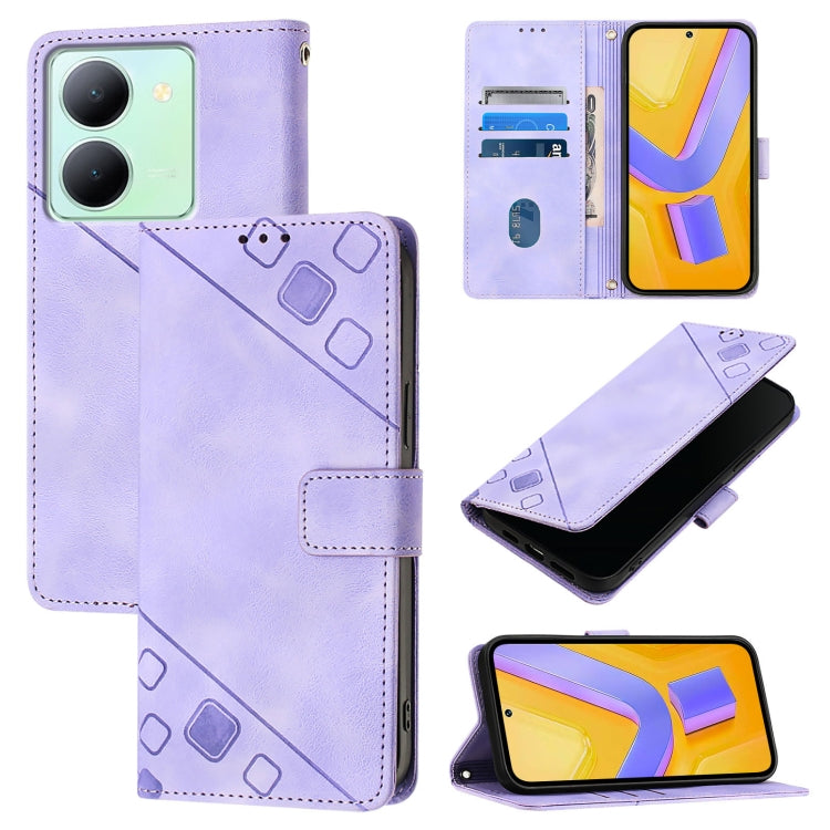 Skin Feel Embossed Leather Phone Case, For vivo Y100 5G IDN / Y200e 5G Global, For vivo V30 5G / V30 Pro 5G Global, For vivo V29e 5G Global / Y200 5G Global, For vivo X100 Pro, For vivo X100, For vivo V29 5G Global / V29 Pro                            ...