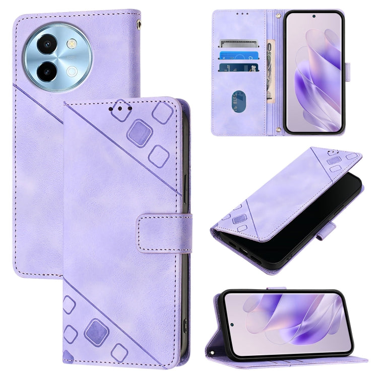 Skin Feel Embossed Leather Phone Case, For vivo Y28 4G, For vivo X100s 5G, For vivo Y38 5G, For vivo V30e 5G Global, For vivo iQOO Z9x, For vivo iQOO Z9 / iQOO Z9 Turbo 5G, For vivo Y17s 4G Global / Y28 5G India, For vivo Y03 4G Global