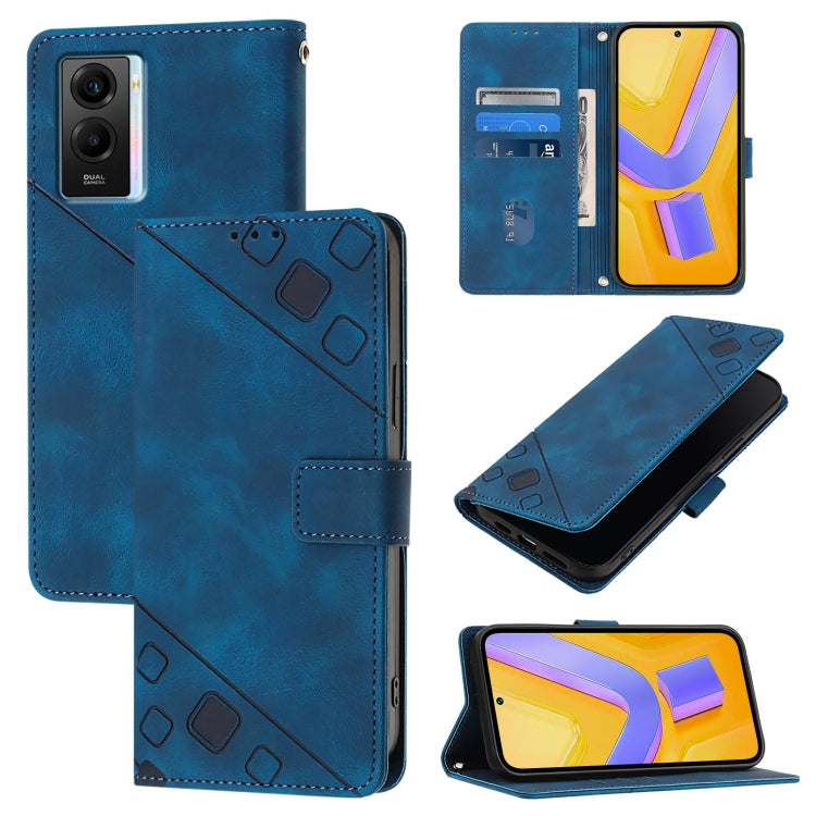 Skin Feel Embossed Leather Phone Case, For vivo Y78 5G / Y78+ 5G Global / V29 Lite, For vivo Y100 5G Global, For vivo V27 5G / V27 Pro 5G Global, For vivo V27e 4G Global / T2 4G Global, For vivo Y72 5G / iQOO Z3 / Y52 5G                                ...