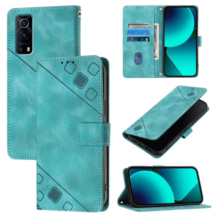 Skin Feel Embossed Leather Phone Case, For vivo Y78 5G / Y78+ 5G Global / V29 Lite, For vivo Y100 5G Global, For vivo V27 5G / V27 Pro 5G Global, For vivo V27e 4G Global / T2 4G Global, For vivo Y72 5G / iQOO Z3 / Y52 5G                                ...