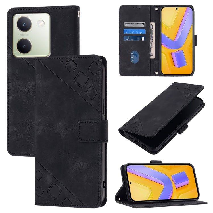 Skin Feel Embossed Leather Phone Case, For vivo Y100 5G IDN / Y200e 5G Global, For vivo V30 5G / V30 Pro 5G Global, For vivo V29e 5G Global / Y200 5G Global, For vivo X100 Pro, For vivo X100, For vivo V29 5G Global / V29 Pro                            ...
