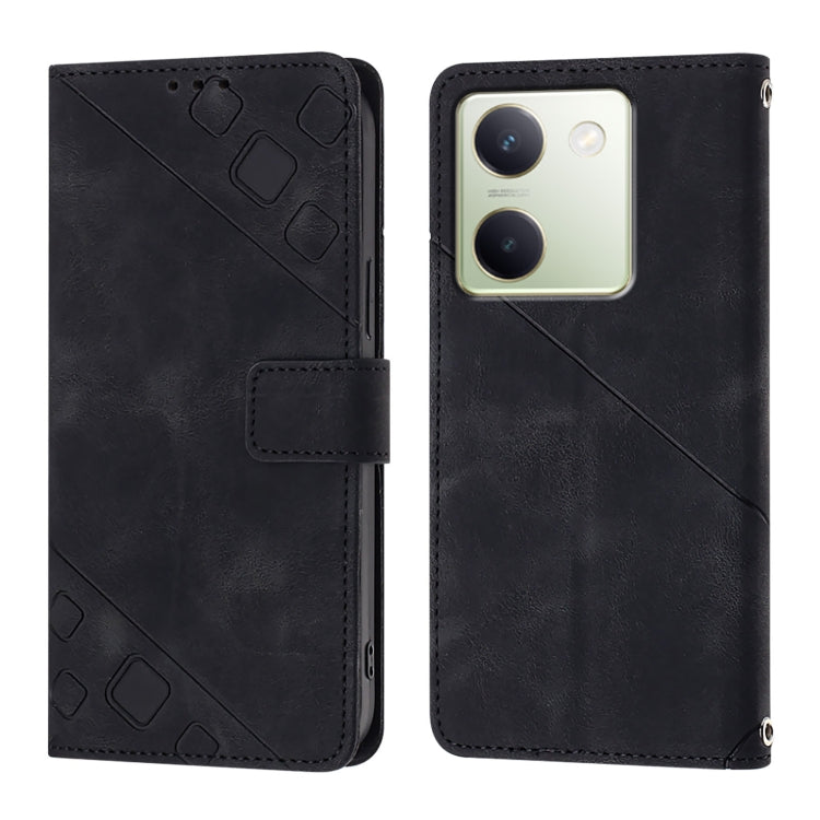 Skin Feel Embossed Leather Phone Case, For vivo Y100 5G IDN / Y200e 5G Global, For vivo V30 5G / V30 Pro 5G Global, For vivo V29e 5G Global / Y200 5G Global, For vivo X100 Pro, For vivo X100, For vivo V29 5G Global / V29 Pro                            ...