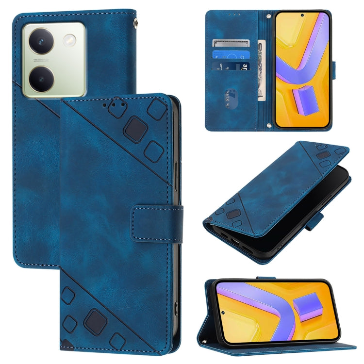 Skin Feel Embossed Leather Phone Case, For vivo Y100 5G IDN / Y200e 5G Global, For vivo V30 5G / V30 Pro 5G Global, For vivo V29e 5G Global / Y200 5G Global, For vivo X100 Pro, For vivo X100, For vivo V29 5G Global / V29 Pro                            ...