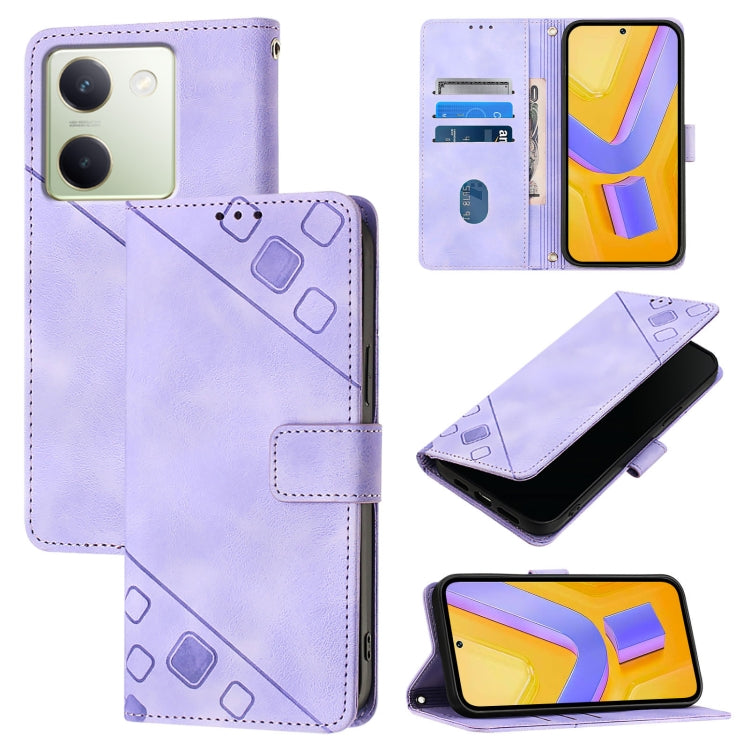 Skin Feel Embossed Leather Phone Case, For vivo Y100 5G IDN / Y200e 5G Global, For vivo V30 5G / V30 Pro 5G Global, For vivo V29e 5G Global / Y200 5G Global, For vivo X100 Pro, For vivo X100, For vivo V29 5G Global / V29 Pro                            ...