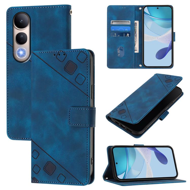 Skin Feel Embossed Leather Phone Case, For vivo V60 Lite 5G Global, For vivo Y400 5G Global, For vivo Y400 4G, For vivo V60 5G Global, For vivo S30 Pro mini, For vivo S30, For vivo Y39 5G Global, For vivo V50 Lite 5G