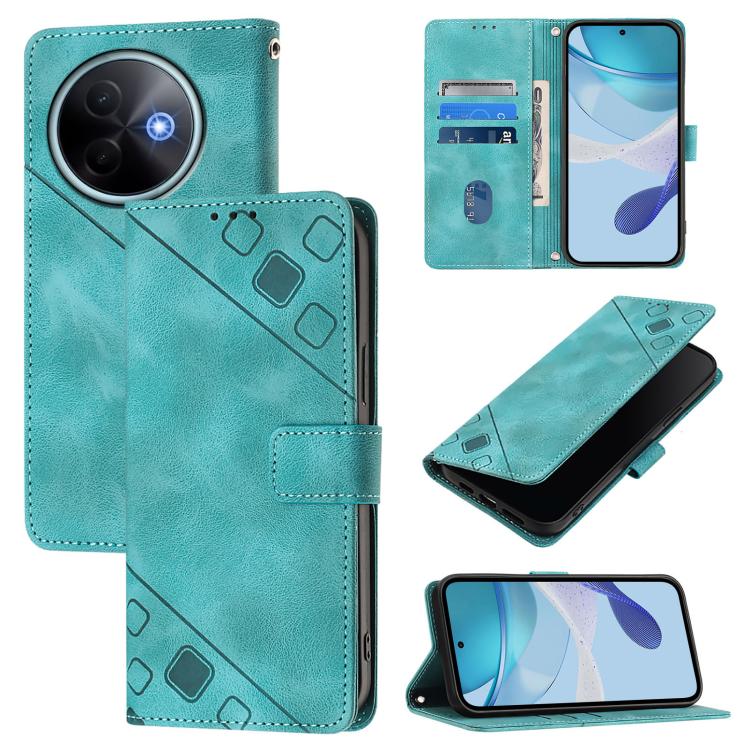 Skin Feel Embossed Leather Phone Case, For vivo V60 Lite 5G Global, For vivo Y400 5G Global, For vivo Y400 4G, For vivo V60 5G Global, For vivo S30 Pro mini, For vivo S30, For vivo Y39 5G Global, For vivo V50 Lite 5G