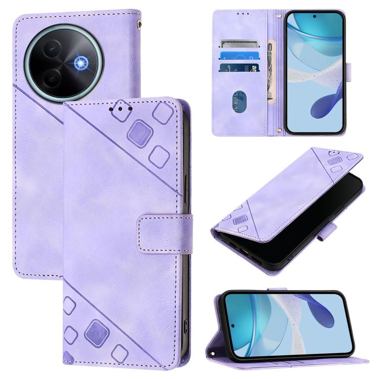Skin Feel Embossed Leather Phone Case, For vivo V60 Lite 5G Global, For vivo Y400 5G Global, For vivo Y400 4G, For vivo V60 5G Global, For vivo S30 Pro mini, For vivo S30, For vivo Y39 5G Global, For vivo V50 Lite 5G