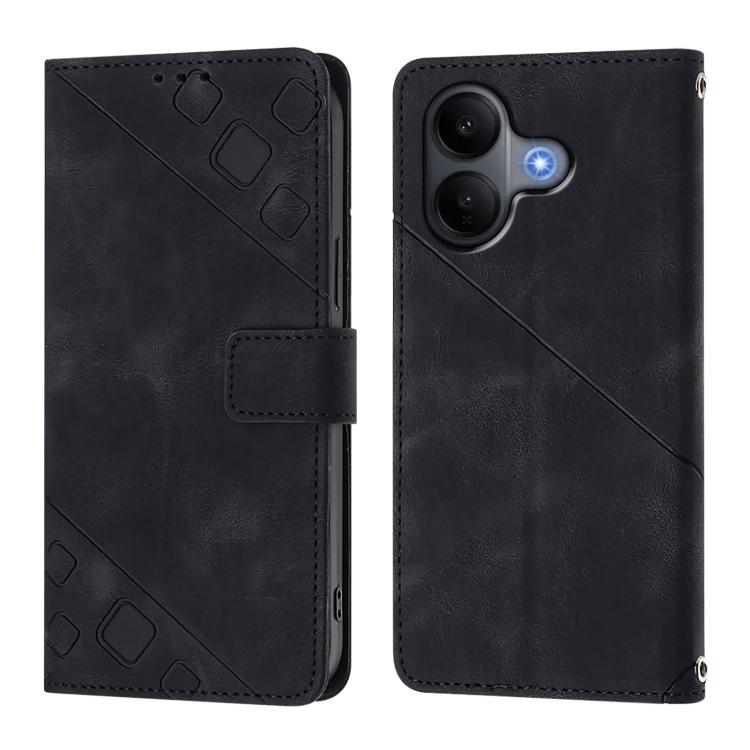 Skin Feel Embossed Leather Phone Case, For vivo V60 Lite 5G Global, For vivo Y400 5G Global, For vivo Y400 4G, For vivo V60 5G Global, For vivo S30 Pro mini, For vivo S30, For vivo Y39 5G Global, For vivo V50 Lite 5G