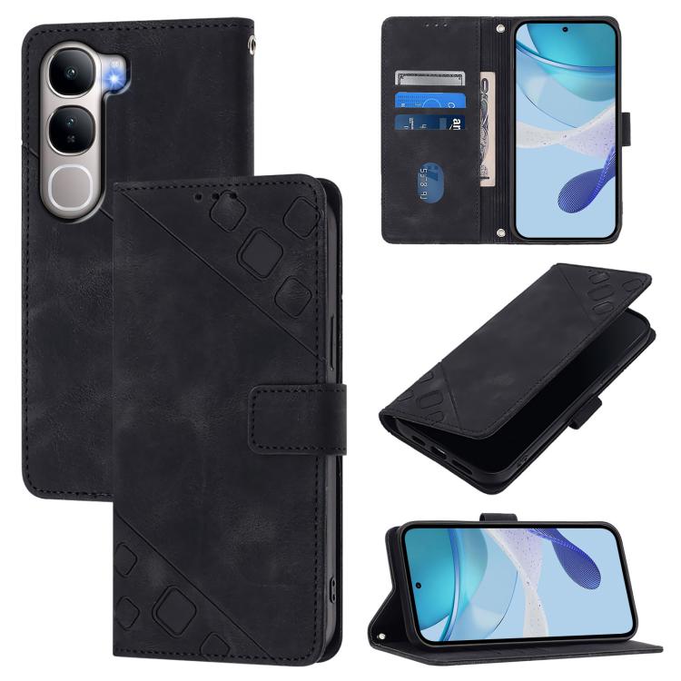 Skin Feel Embossed Leather Phone Case, For vivo X300 FE 5G Russia / 5G Zeiss, For vivo X300s 5G, For vivo V70 FE 5G, For vivo Y21 5G 2026 Global / Y05 4G, For vivo X300 Ultra 5G, For vivo X300 Pro, For vivo X300, For vivo Y31 5G Global