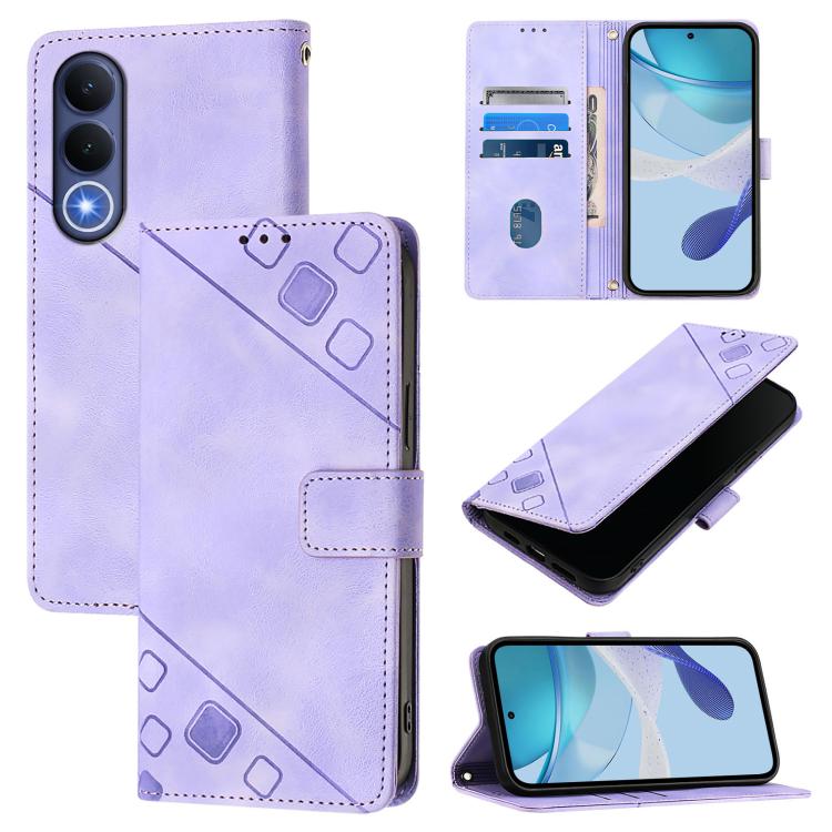 Skin Feel Embossed Leather Phone Case, For vivo X300 FE 5G Russia / 5G Zeiss, For vivo X300s 5G, For vivo V70 FE 5G, For vivo Y21 5G 2026 Global / Y05 4G, For vivo X300 Ultra 5G, For vivo X300 Pro, For vivo X300, For vivo Y31 5G Global
