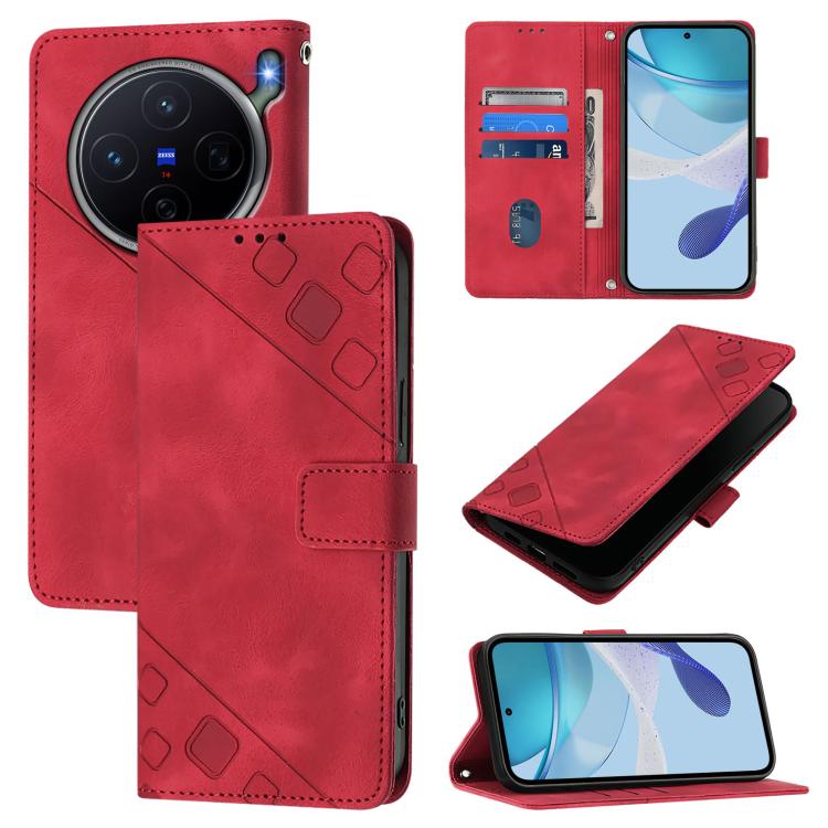 Skin Feel Embossed Leather Phone Case, For vivo X300 FE 5G Russia / 5G Zeiss, For vivo X300s 5G, For vivo V70 FE 5G, For vivo Y21 5G 2026 Global / Y05 4G, For vivo X300 Ultra 5G, For vivo X300 Pro, For vivo X300, For vivo Y31 5G Global