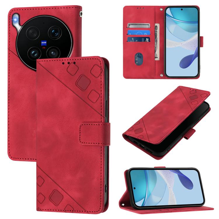 Skin Feel Embossed Leather Phone Case, For vivo X300 FE 5G Russia / 5G Zeiss, For vivo X300s 5G, For vivo V70 FE 5G, For vivo Y21 5G 2026 Global / Y05 4G, For vivo X300 Ultra 5G, For vivo X300 Pro, For vivo X300, For vivo Y31 5G Global