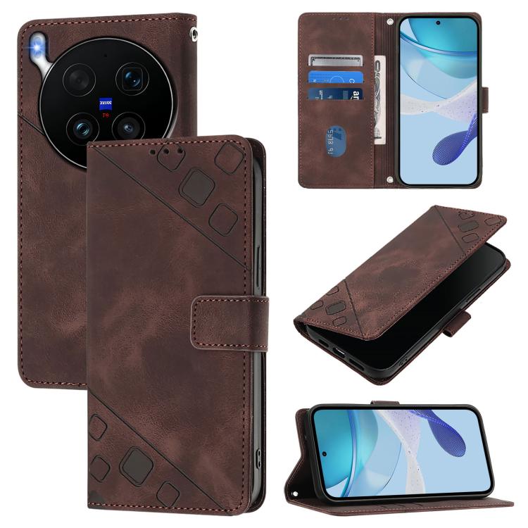 Skin Feel Embossed Leather Phone Case, For vivo X300 FE 5G Russia / 5G Zeiss, For vivo X300s 5G, For vivo V70 FE 5G, For vivo Y21 5G 2026 Global / Y05 4G, For vivo X300 Ultra 5G, For vivo X300 Pro, For vivo X300, For vivo Y31 5G Global