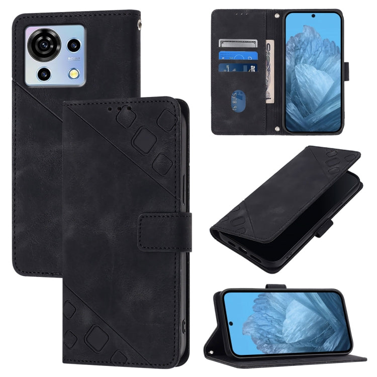 Skin Feel Embossed Leather Phone Case, For ZTE Blade A73 4G, For ZTE Blade V50 Vita, For ZTE Blade A53 Pro, For ZTE Blade A53, For ZTE Blade A52 Lite, For ZTE Blade V40s