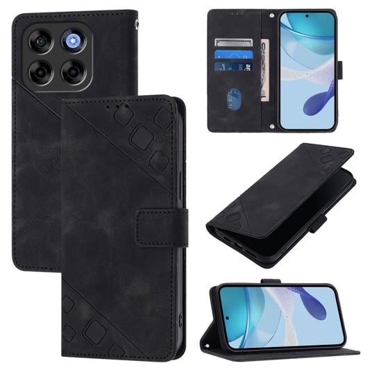 Skin Feel Embossed Leather Phone Case, For ZTE Blade V70 Vita / nubia V70 Design, For ZTE Blade V70 Design, For ZTE Blade A35 Lite / A35 Core, For ZTE Blade A75 5G / nubia Focus 5G, For ZTE Blade A35 / A55, For ZTE Blade V60 / Axon 60 4G