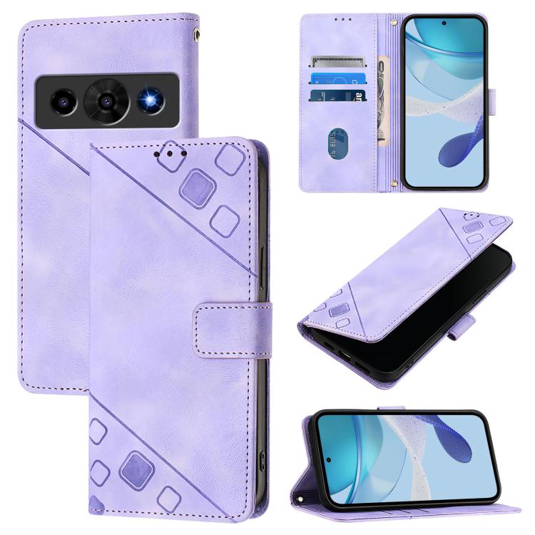 Skin Feel Embossed Leather Phone Case, For ZTE nubia Neo 5 5G, For ZTE nubia Neo 5 GT 5G, For ZTE Nubia P7 Pro 5G / Optus X Value 5G, For ZTE Nubia P9 Pro 5G / Optus X Pro 2 5G, For ZTE nubia RedMagic 11 Air, For ZTE Blade A75 Pro 5G / T-Elite 5G      ...