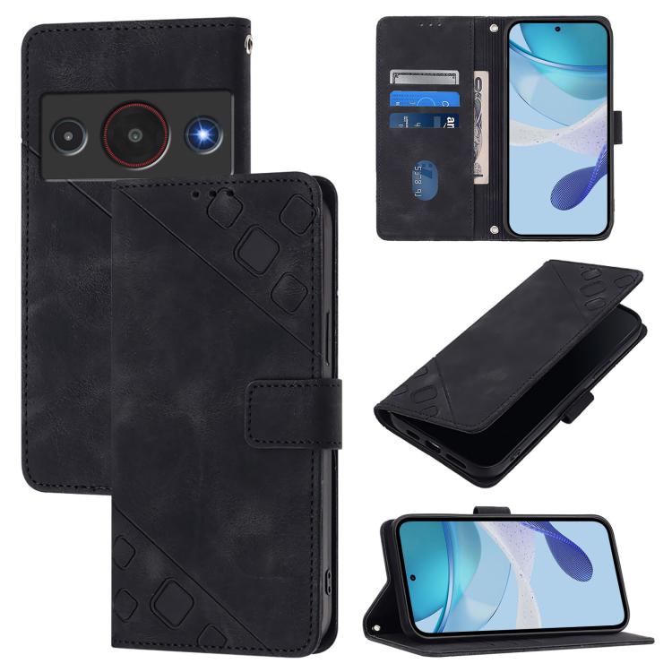 Skin Feel Embossed Leather Phone Case, For ZTE nubia Neo 5 5G, For ZTE nubia Neo 5 GT 5G, For ZTE Nubia P7 Pro 5G / Optus X Value 5G, For ZTE Nubia P9 Pro 5G / Optus X Pro 2 5G, For ZTE nubia RedMagic 11 Air, For ZTE Blade A75 Pro 5G / T-Elite 5G      ...