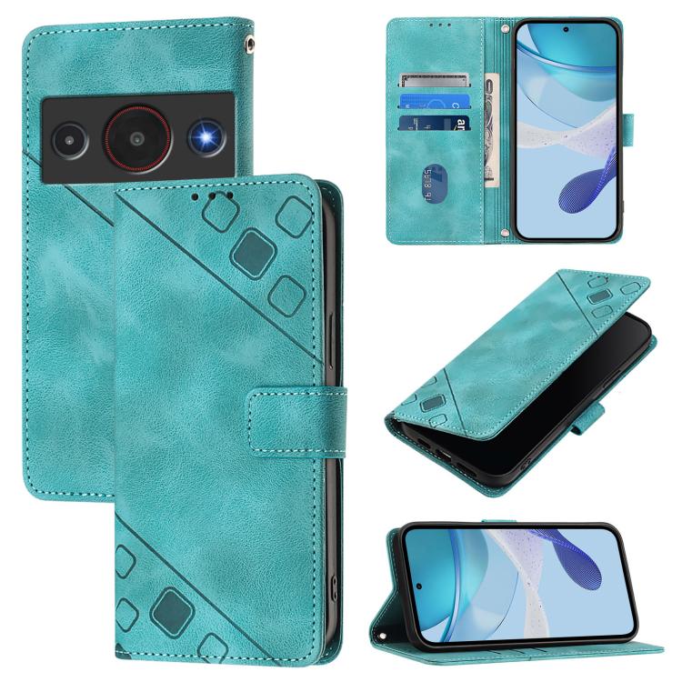 Skin Feel Embossed Leather Phone Case, For ZTE nubia Neo 5 5G, For ZTE nubia Neo 5 GT 5G, For ZTE Nubia P7 Pro 5G / Optus X Value 5G, For ZTE Nubia P9 Pro 5G / Optus X Pro 2 5G, For ZTE nubia RedMagic 11 Air, For ZTE Blade A75 Pro 5G / T-Elite 5G      ...