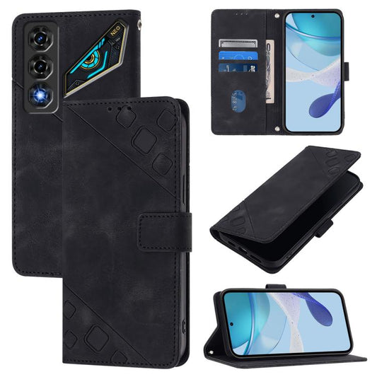 Skin Feel Embossed Leather Phone Case, For ZTE nubia Neo 5 5G, For ZTE nubia Neo 5 GT 5G, For ZTE Nubia P7 Pro 5G / Optus X Value 5G, For ZTE Nubia P9 Pro 5G / Optus X Pro 2 5G, For ZTE nubia RedMagic 11 Air, For ZTE Blade A75 Pro 5G / T-Elite 5G      ...