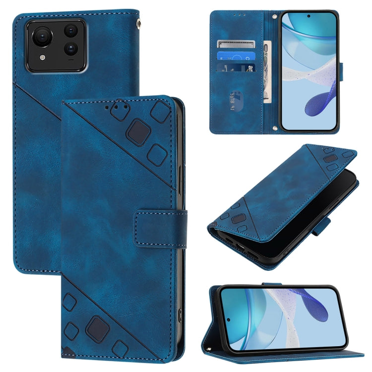 Skin Feel Embossed Leather Phone Case, For Asus Zenfone 12 Ultra, For Asus ROG Phone 9 / 9 Pro, For Asus Zenfone 11 Ultra, For Asus ROG Phone 8