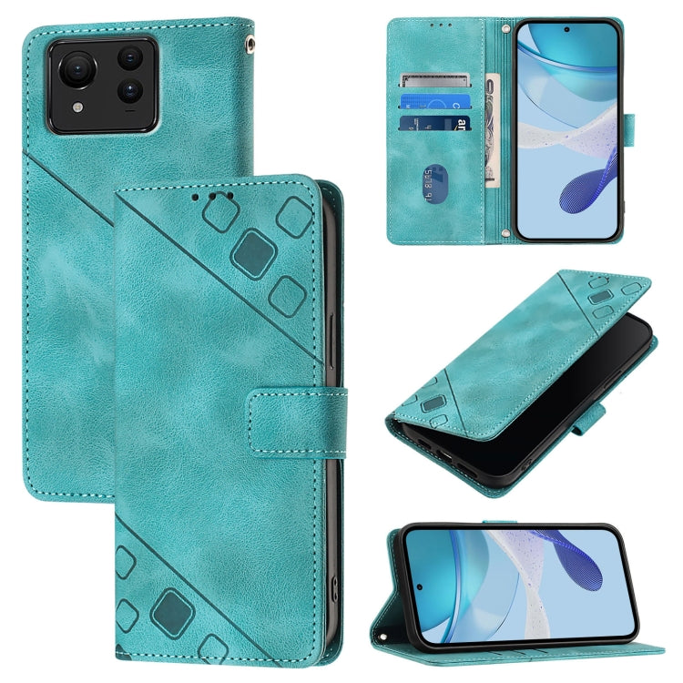 Skin Feel Embossed Leather Phone Case, For Asus Zenfone 12 Ultra, For Asus ROG Phone 9 / 9 Pro, For Asus Zenfone 11 Ultra, For Asus ROG Phone 8