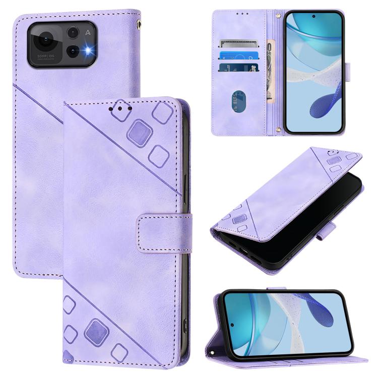 Skin Feel Embossed Leather Phone Case, For Asus Zenfone 12 Ultra, For Asus ROG Phone 9 / 9 Pro, For Asus Zenfone 11 Ultra, For Asus ROG Phone 8