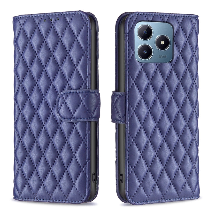 Diamond Lattice Wallet Flip Leather Phone Case, For Realme 16T 5G, For Realme 15 Pro 5G, For Realme 15 5G, For Realme 13 Pro 5G / 13 Pro+ 5G, For Realme GT 6 / GT 6T, For Realme C61 / C63