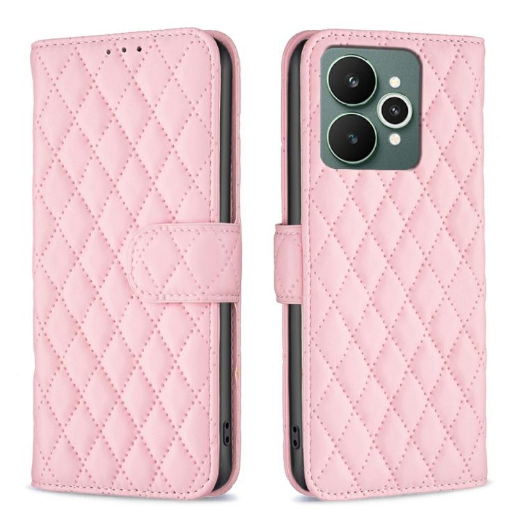 Diamond Lattice Wallet Flip Leather Phone Case, For Realme 16T 5G, For Realme 15 Pro 5G, For Realme 15 5G, For Realme 13 Pro 5G / 13 Pro+ 5G, For Realme GT 6 / GT 6T, For Realme C61 / C63