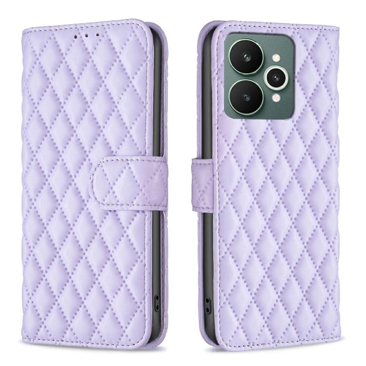 Diamond Lattice Wallet Flip Leather Phone Case, For Realme 16T 5G, For Realme 15 Pro 5G, For Realme 15 5G, For Realme 13 Pro 5G / 13 Pro+ 5G, For Realme GT 6 / GT 6T, For Realme C61 / C63