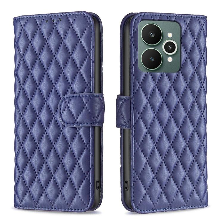Diamond Lattice Wallet Flip Leather Phone Case, For Realme 16T 5G, For Realme 15 Pro 5G, For Realme 15 5G, For Realme 13 Pro 5G / 13 Pro+ 5G, For Realme GT 6 / GT 6T, For Realme C61 / C63