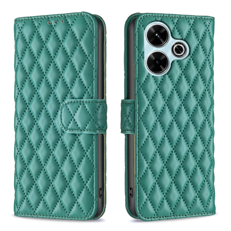 Diamond Lattice Wallet Flip Leather Phone Case, For Xiaomi 17T Pro 5G, For Xiaomi 17T 5G, For Xiaomi 15T Pro 5G, For Xiaomi 15T 5G, For Xiaomi Poco M6 4G / Redmi 13 4G