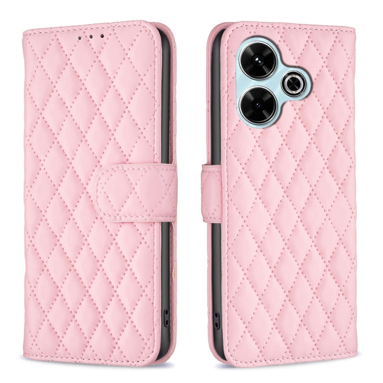 Diamond Lattice Wallet Flip Leather Phone Case, For Xiaomi 17T Pro 5G, For Xiaomi 17T 5G, For Xiaomi 15T Pro 5G, For Xiaomi 15T 5G, For Xiaomi Poco M6 4G / Redmi 13 4G
