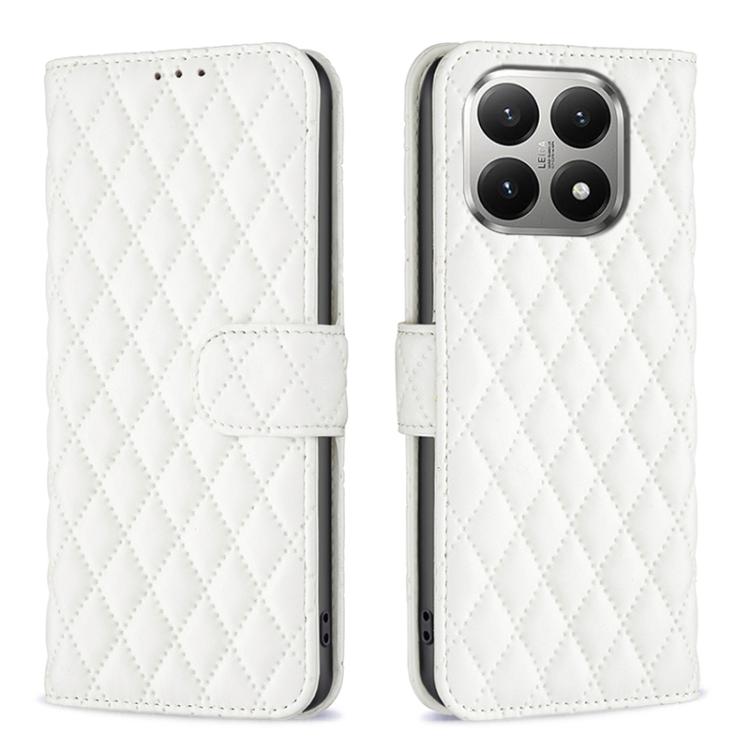 Diamond Lattice Wallet Flip Leather Phone Case, For Xiaomi 17T Pro 5G, For Xiaomi 17T 5G, For Xiaomi 15T Pro 5G, For Xiaomi 15T 5G, For Xiaomi Poco M6 4G / Redmi 13 4G