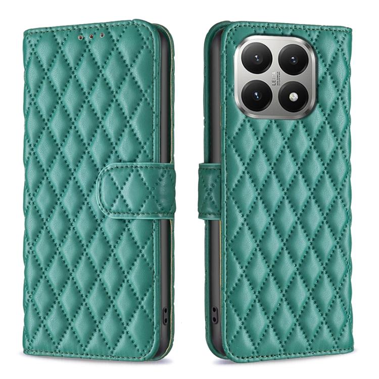Diamond Lattice Wallet Flip Leather Phone Case, For Xiaomi 17T Pro 5G, For Xiaomi 17T 5G, For Xiaomi 15T Pro 5G, For Xiaomi 15T 5G, For Xiaomi Poco M6 4G / Redmi 13 4G
