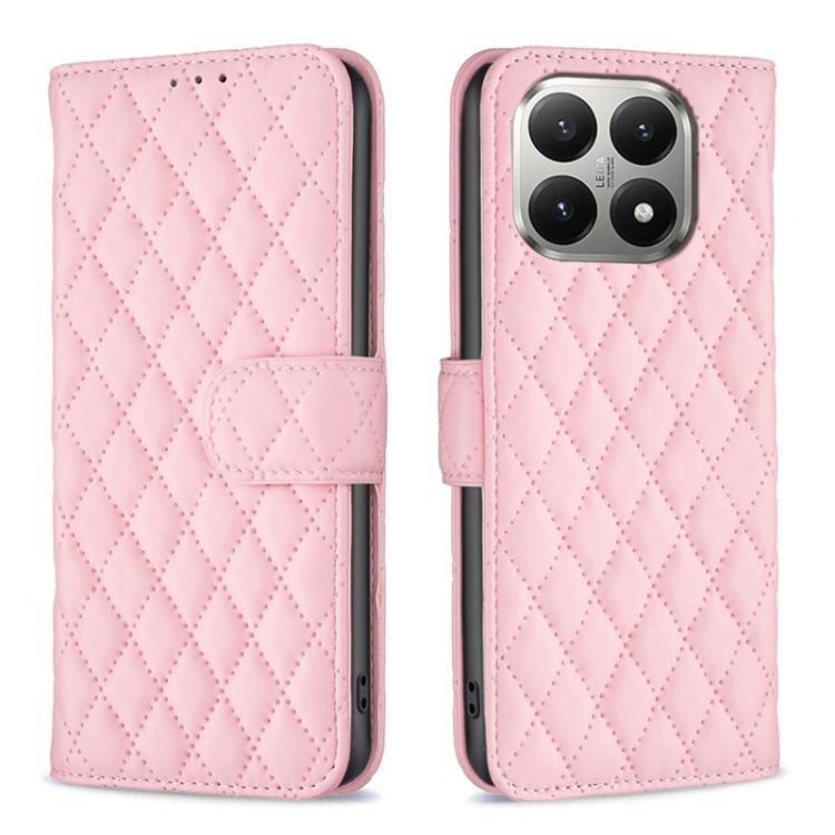 Diamond Lattice Wallet Flip Leather Phone Case, For Xiaomi 17T Pro 5G, For Xiaomi 17T 5G, For Xiaomi 15T Pro 5G, For Xiaomi 15T 5G, For Xiaomi Poco M6 4G / Redmi 13 4G