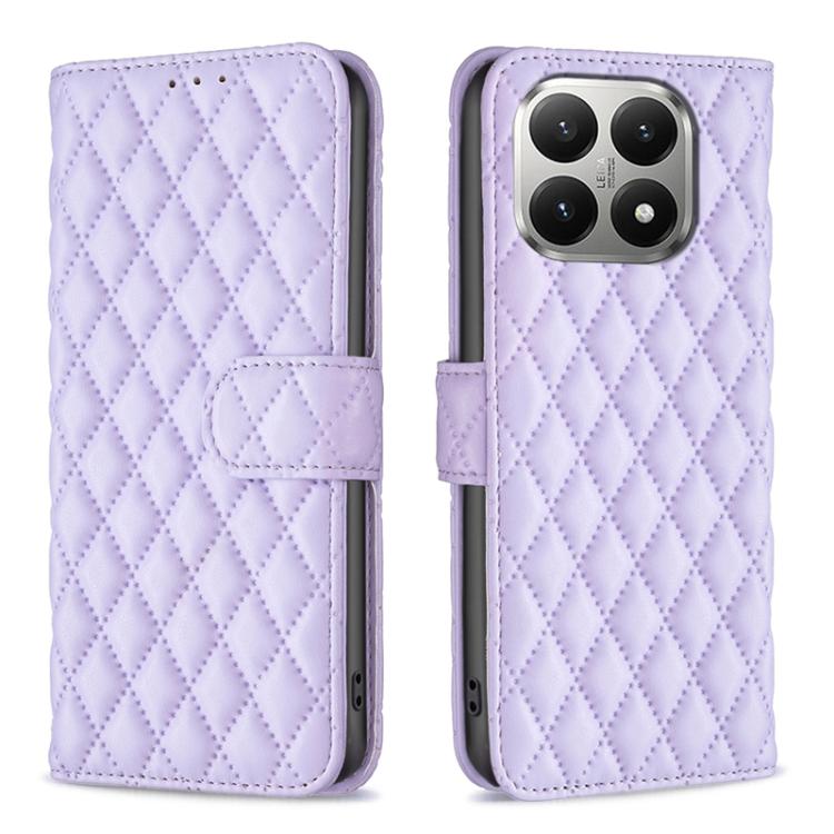 Diamond Lattice Wallet Flip Leather Phone Case, For Xiaomi 17T Pro 5G, For Xiaomi 17T 5G, For Xiaomi 15T Pro 5G, For Xiaomi 15T 5G, For Xiaomi Poco M6 4G / Redmi 13 4G