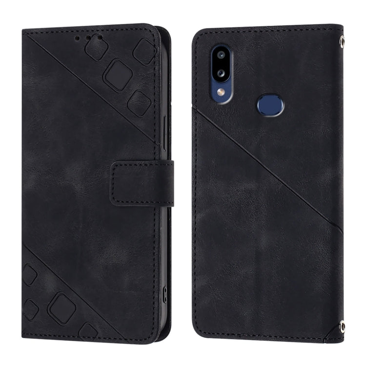 Skin Feel Embossed Leather Phone Case, For Samsung Galaxy A10s / M01s, For Samsung Galaxy A71 5G, For Samsung Galaxy A31, For Samsung Galaxy A11 EU, For Samsung Galaxy A21 EU, For Samsung Galaxy A01 EU, For Samsung Galaxy A91 / M80s / S10 Lite         ...