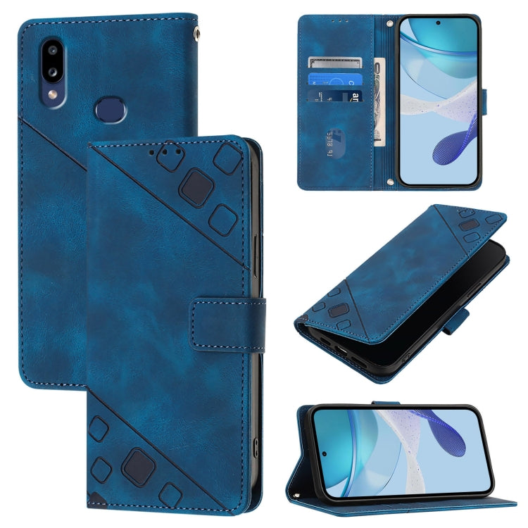Skin Feel Embossed Leather Phone Case, For Samsung Galaxy A10s / M01s, For Samsung Galaxy A71 5G, For Samsung Galaxy A31, For Samsung Galaxy A11 EU, For Samsung Galaxy A21 EU, For Samsung Galaxy A01 EU, For Samsung Galaxy A91 / M80s / S10 Lite         ...