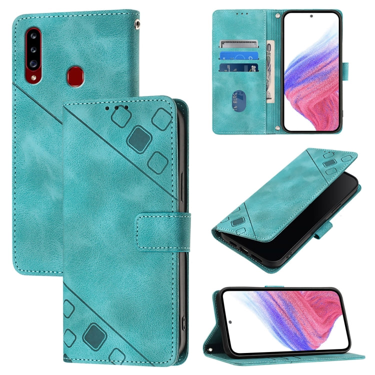 Skin Feel Embossed Leather Phone Case, For Samsung Galaxy A71 4G, For Samsung Galaxy A51 4G / M40s, For Samsung Galaxy A70 / A70s, For Samsung Galaxy A20s, For Samsung Galaxy A10e / A20e, For Samsung Galaxy A40, For Samsung Galaxy Xcover 4s