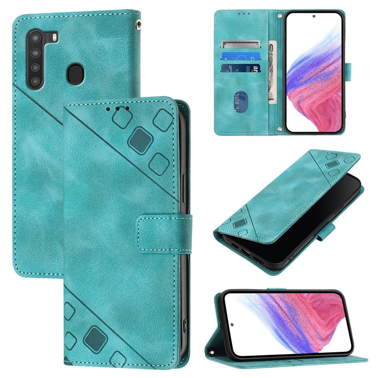 Skin Feel Embossed Leather Phone Case, For Samsung Galaxy A10s / M01s, For Samsung Galaxy A71 5G, For Samsung Galaxy A31, For Samsung Galaxy A11 EU, For Samsung Galaxy A21 EU, For Samsung Galaxy A01 EU, For Samsung Galaxy A91 / M80s / S10 Lite         ...