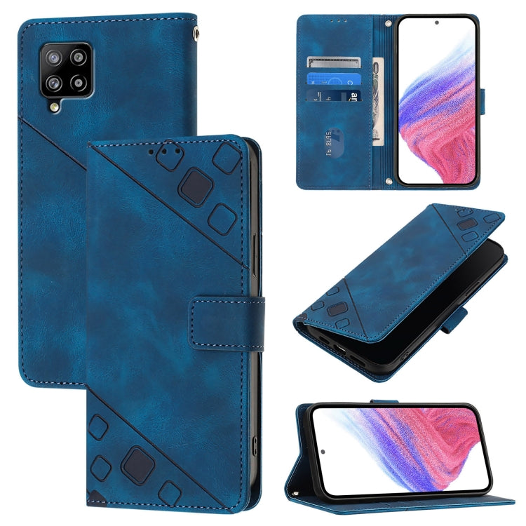 Skin Feel Embossed Leather Phone Case, For Samsung Galaxy M34 5G / F34 5G, For Samsung Galaxy F54 5G / M54 5G Global, For Samsung Galaxy Xcover6 Pro, For Samsung Galaxy M22 / M32 4G Global, For Samsung Galaxy Xcover 5, For Samsung Galaxy A41           ...