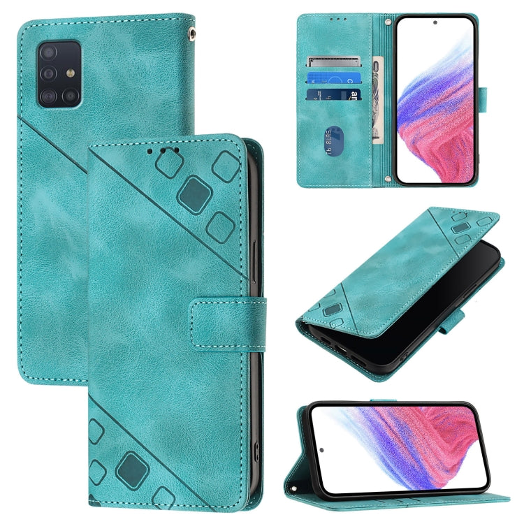Skin Feel Embossed Leather Phone Case, For Samsung Galaxy A71 4G, For Samsung Galaxy A51 4G / M40s, For Samsung Galaxy A70 / A70s, For Samsung Galaxy A20s, For Samsung Galaxy A10e / A20e, For Samsung Galaxy A40, For Samsung Galaxy Xcover 4s