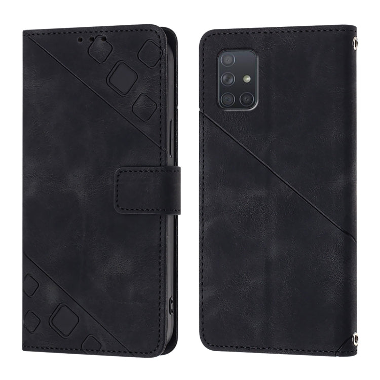 Skin Feel Embossed Leather Phone Case, For Samsung Galaxy A71 4G, For Samsung Galaxy A51 4G / M40s, For Samsung Galaxy A70 / A70s, For Samsung Galaxy A20s, For Samsung Galaxy A10e / A20e, For Samsung Galaxy A40, For Samsung Galaxy Xcover 4s