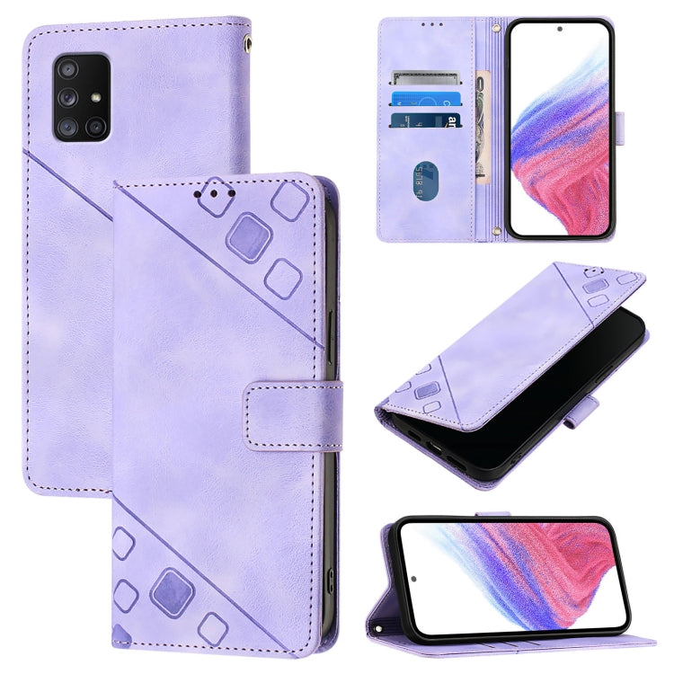 Skin Feel Embossed Leather Phone Case, For Samsung Galaxy A10s / M01s, For Samsung Galaxy A71 5G, For Samsung Galaxy A31, For Samsung Galaxy A11 EU, For Samsung Galaxy A21 EU, For Samsung Galaxy A01 EU, For Samsung Galaxy A91 / M80s / S10 Lite         ...
