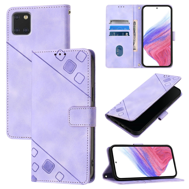 Skin Feel Embossed Leather Phone Case, For Samsung Galaxy A10s / M01s, For Samsung Galaxy A71 5G, For Samsung Galaxy A31, For Samsung Galaxy A11 EU, For Samsung Galaxy A21 EU, For Samsung Galaxy A01 EU, For Samsung Galaxy A91 / M80s / S10 Lite         ...