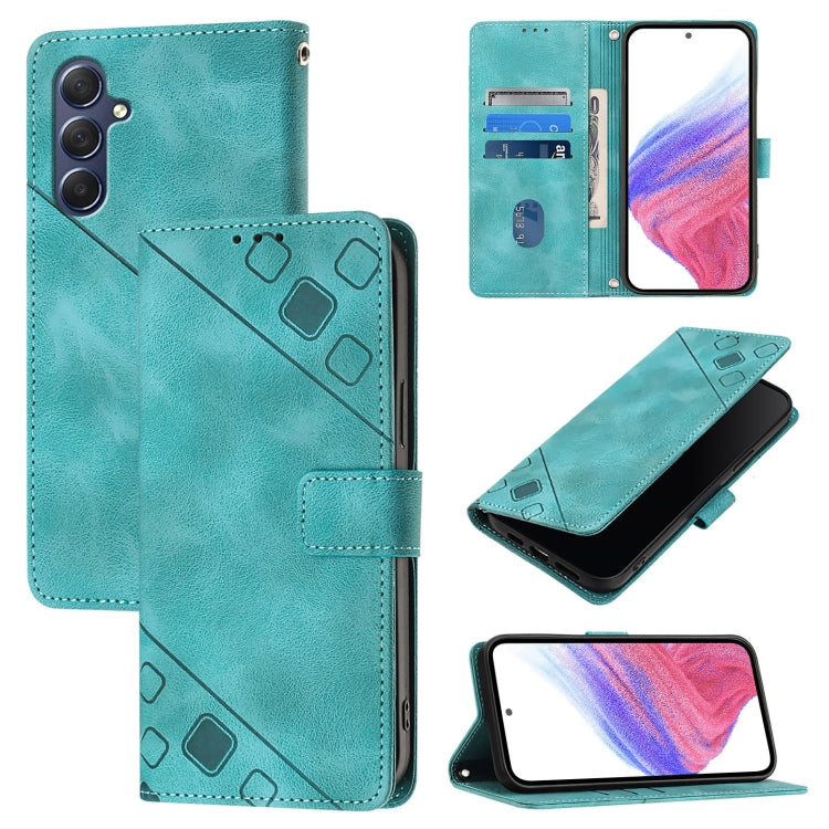 Skin Feel Embossed Leather Phone Case, For Samsung Galaxy M34 5G / F34 5G, For Samsung Galaxy F54 5G / M54 5G Global, For Samsung Galaxy Xcover6 Pro, For Samsung Galaxy M22 / M32 4G Global, For Samsung Galaxy Xcover 5, For Samsung Galaxy A41           ...